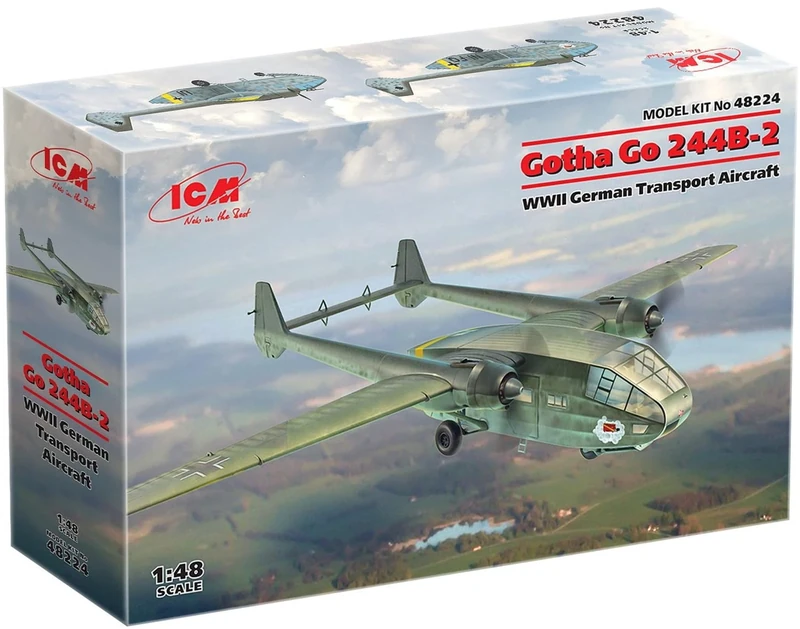 ICM 1:48 - Gotha Go 244B-2 WWII German Transport Aircraft