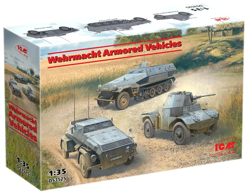 ICM Diorama 1:35 -Wehrmacht Armored Vehicles, Black