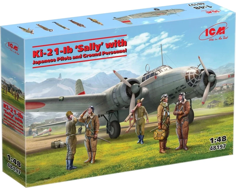 ICM 1:48 - Ki-21-Ib "Sally" with Pilots & Ground Crew