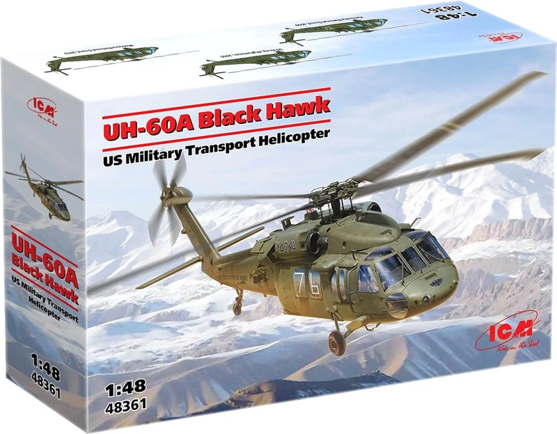 LTEBLO ICM 1:48 UH-60A Black Hawk US Military Helicopter
