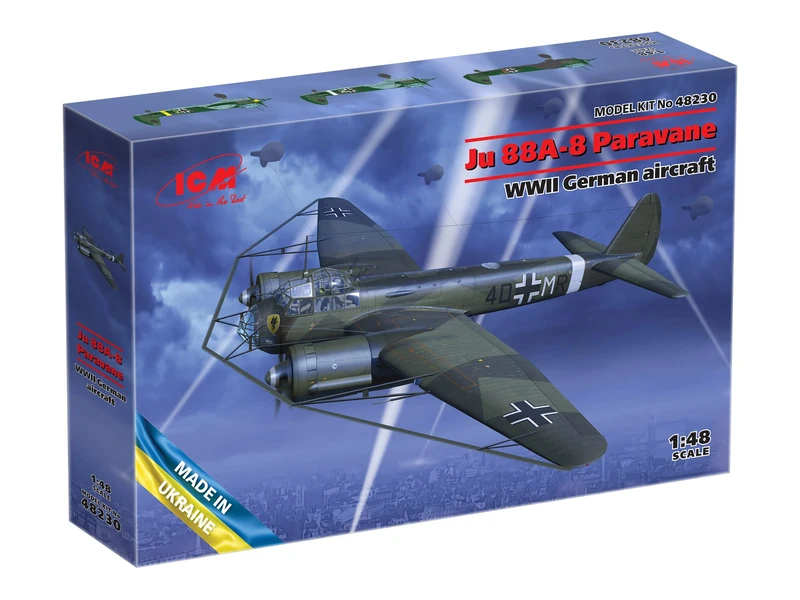 ICM 1:48 - Ju-88A-8 Paravane WWII German Aircraft