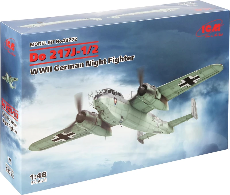 ICM 48272 Dornier Do-217J-1/2 WWII German Night Fighter 1:48 Aircraft Model Kit