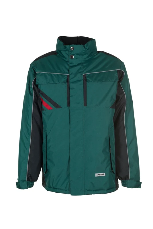 Planam 2305040 Size X-Small "Highline" Winter Jacket - Green/Black - Image 1