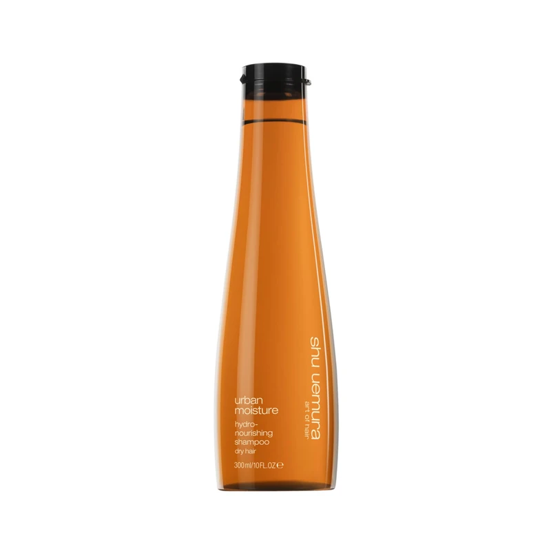 Shu Uemura, Hydro-Nourishing Shampoo Urban Moisture, Dry Hair, Enriched with Moringa Oil, Hydrates & Protects, 300 ml