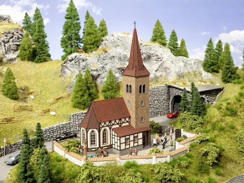 Noch 63906 Church St Georg with Micro Sound Bells Ringing Landscape Modelling