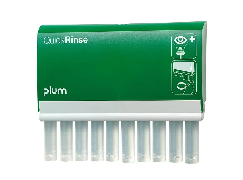 Plum 4632 QuickRinse Dispenser with 2 x 5 Eye Washers