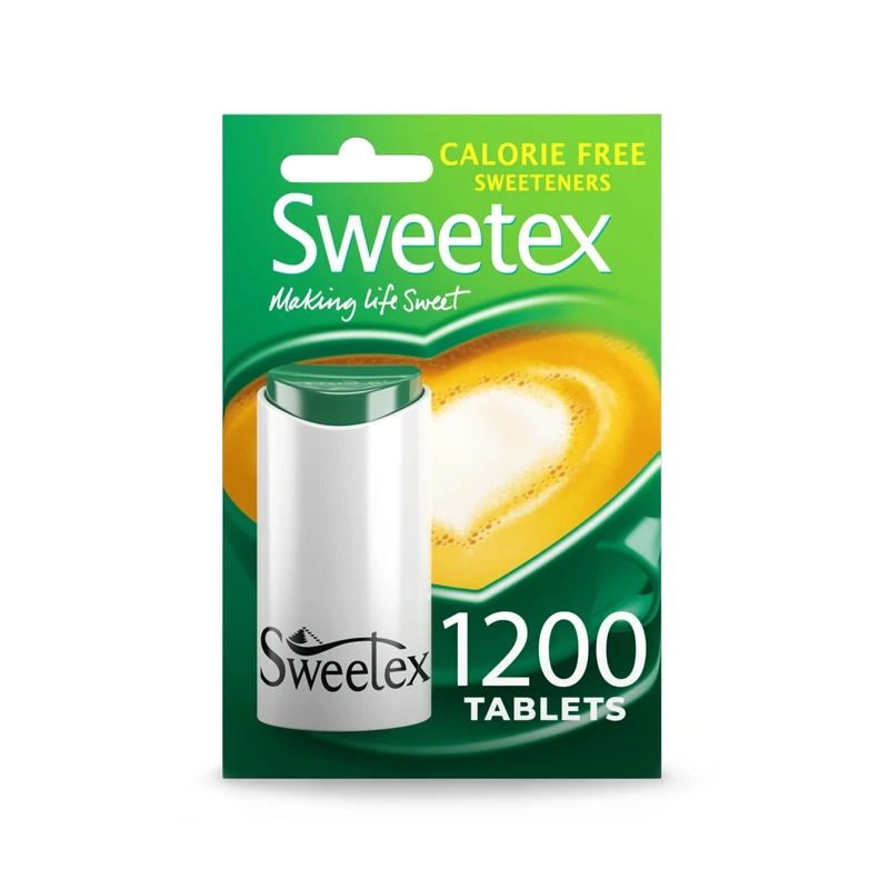 Sweetex Zero Calorie Sweetener Tablets, 1200 Count, Sugar-Free Artificial Substitute, Ideal For Weight Control And Slimming, Perfect Baking Supplies