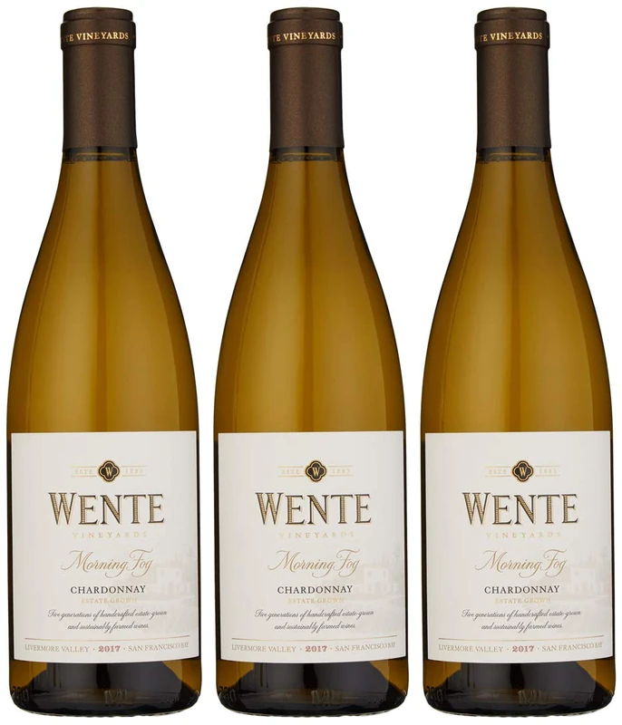 Wente Vineyards Estate Grown Morning Fog Chardonnay, 75 cl (Case of 3)