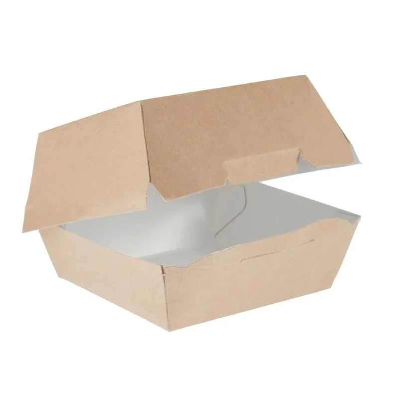 Colpac GE802 Disposable Kraft Burger Boxes, Standard (Pack of 250)