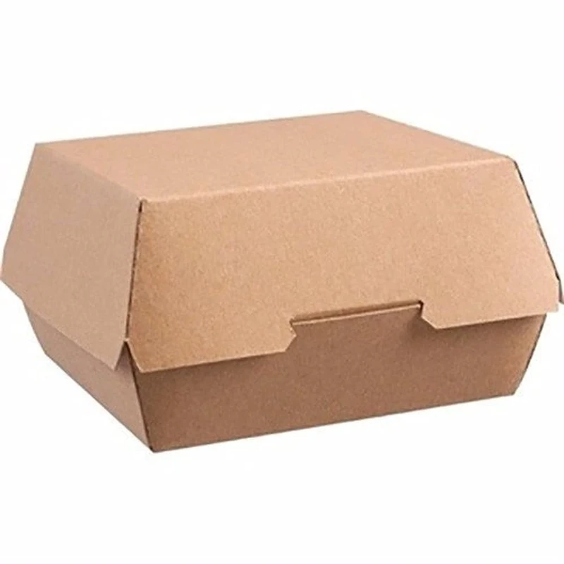 Colpac GE803 Disposable Kraft Burger Boxes, Large (Pack of 250)