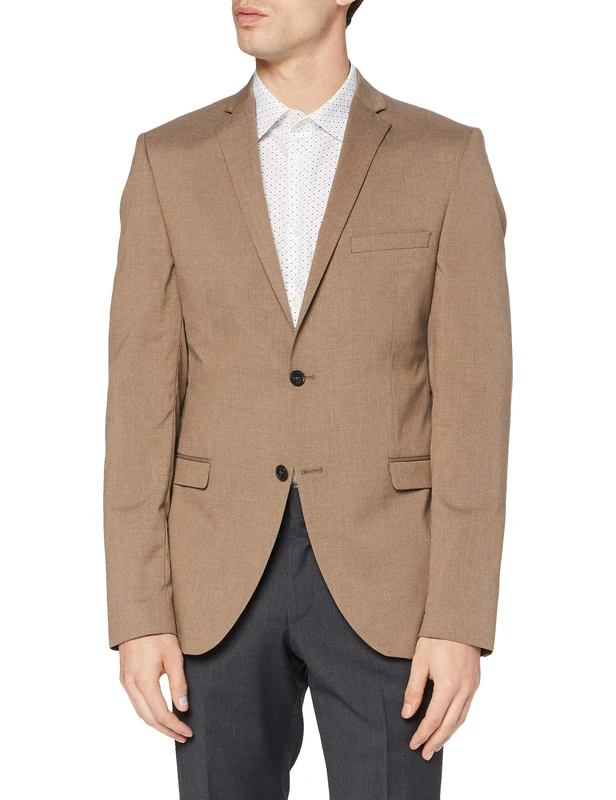 SELECTED HOMME Men's Shdnewone-mylologan1 Blazer Noos Suit Jacket, Brown (Sand), (Size: 98)