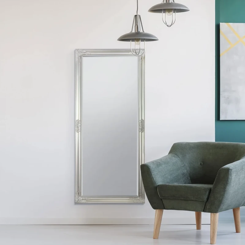 MirrorOutlet Large Full Length Wall Mounted Mirror, Gunmetal/Gold, 160 x 73 cm,GL324