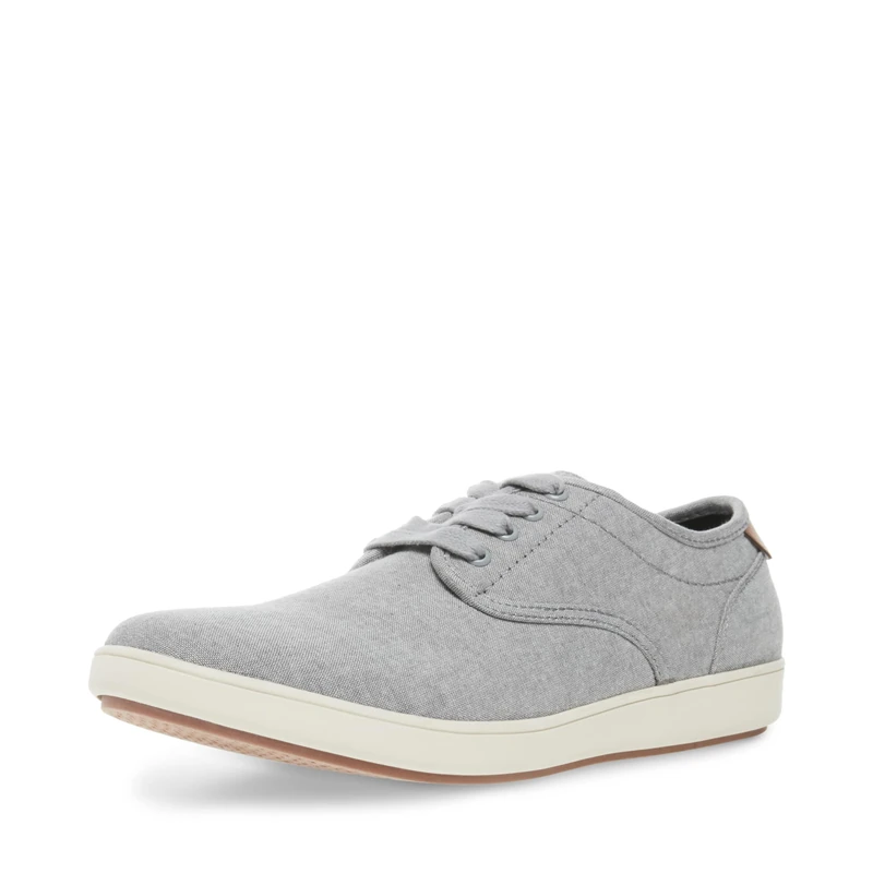 Steve Madden Men's Fenta Fashion Sneaker, Grey Fabric, 8 UK