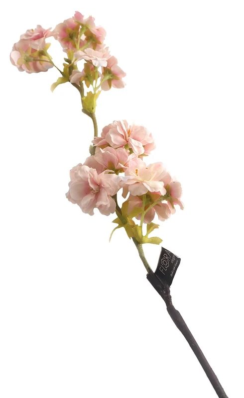 Floral Elegance Artificial 68cm Single Stem Pale Pink Japanese Cherry Blossom Flowers x 12