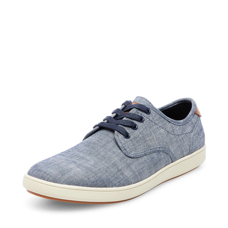 Steve Madden Men's Fenta Sneaker, Blue Fabric, 15.5 UK