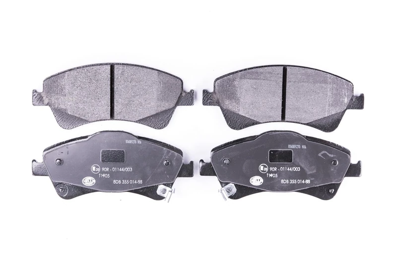 HELLA 8DB 355 014-881 Brake pad set - with acoustic wear warning - T1905 - for e.g. TOYOTA