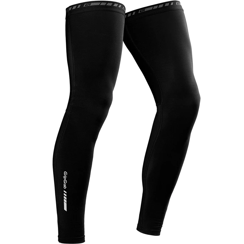 GripGrab Classic Thermal Winter Cycling Leg Warmers Anti-Slip Warm Fleece-Lined Autumn Road MTB Gravel Bike Sleeves