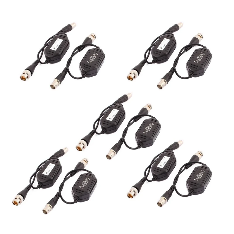 sourcing map 10 Pcs Coaxial Video Ground Loop Isolator BNC Male to Female for CCTV Camera - Image 1