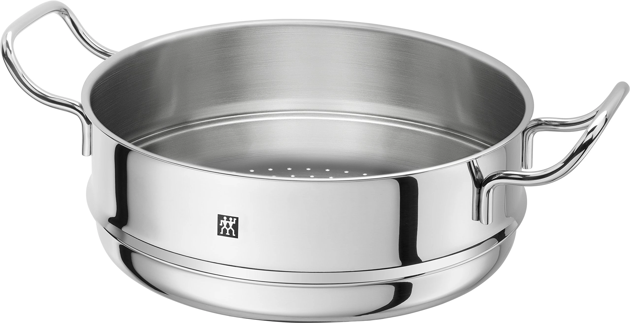 ZWILLING Plus Colander, Stainless Steel, Silver, 24 cm, 35 x 26 x 12 cm, Inox Brillant