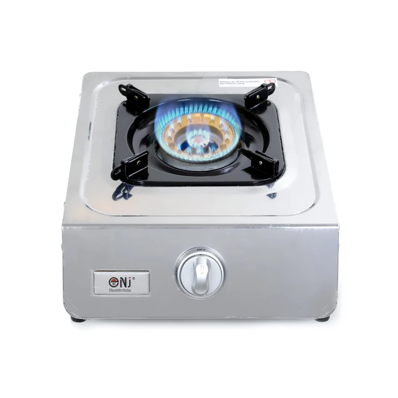 NJ NGB-100 Camping Stove - Portable Gas Cooker Single Wok Burner Ring LPG