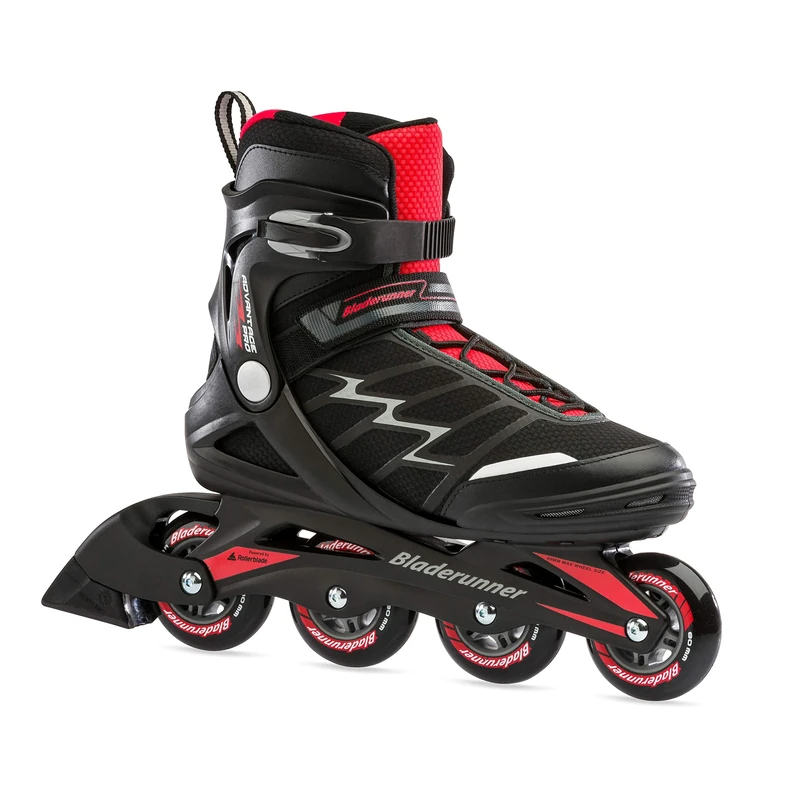 Rollerblade Bladerunner Advantage Pro XT Men's Adult Fitness Inline Skate, Black and Red, Inline Skates, 13