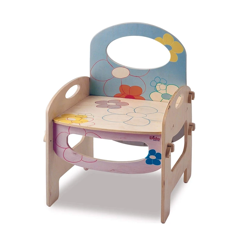 Dida Sedia Fiori - Colorful Floral Toddler Chair - Image 1