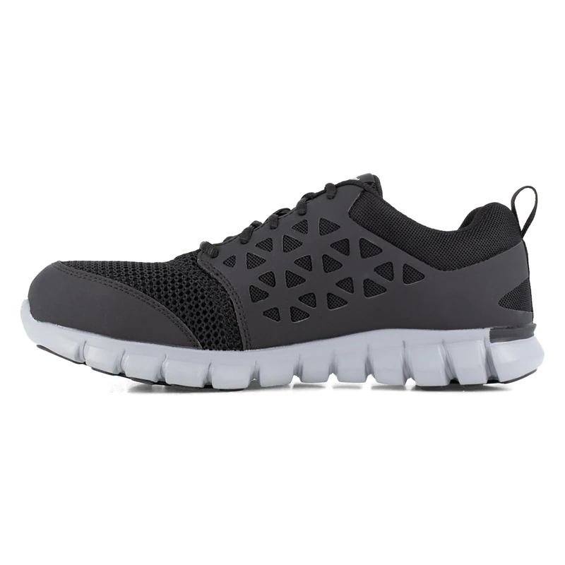Reebok Men's Rb4041 Sublite Cushion Safety Alloy Toe Lightweight Flexible Athletic Work Shoe Black, 8.5 UK