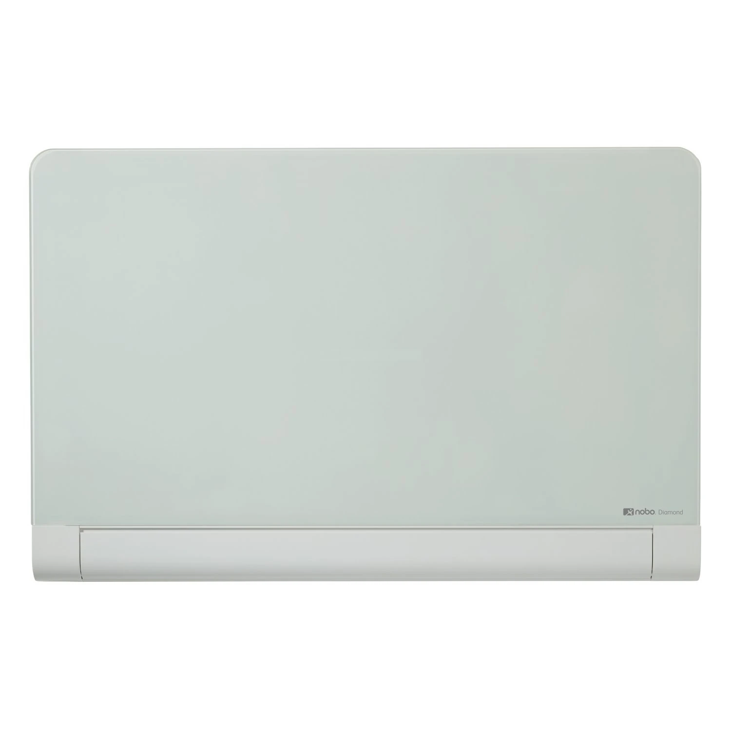 Nobo Glass Magnetic Whiteboard with Concealed Pen Tray, 1900 x 1000 mm, InvisaMount Mounting System, Impression Pro, Brilliant White, 1905193
