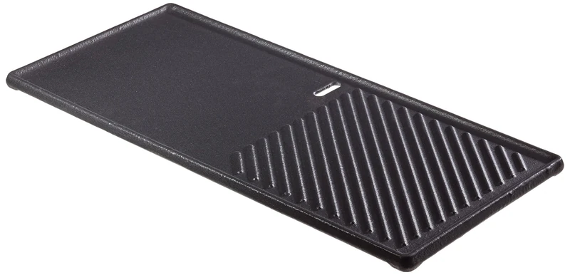 Enders Reversible Grill Plate, cast iron, 1/3 grill surface, barbecue accessories, grill plate Gas Grill BOSTON 3-Burner, solid cast iron grill plate, can be used on both sides, 7882