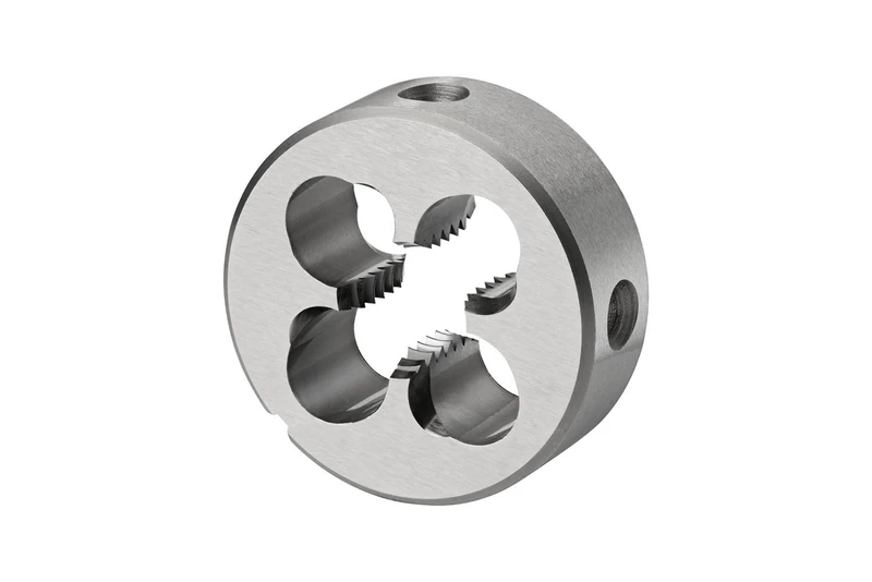 Dormer F12010-24 Series F120 HSS UNC Gun Nosed Machine Die, Bright Finish, #10-24 x 7mm