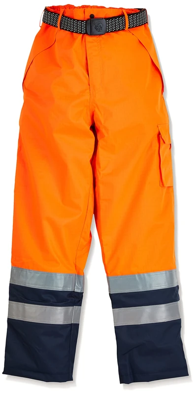Roots Original RO1537 Storm Buster Classic Waterproof Work Trousers – XL, Orange/Navy - Image 1