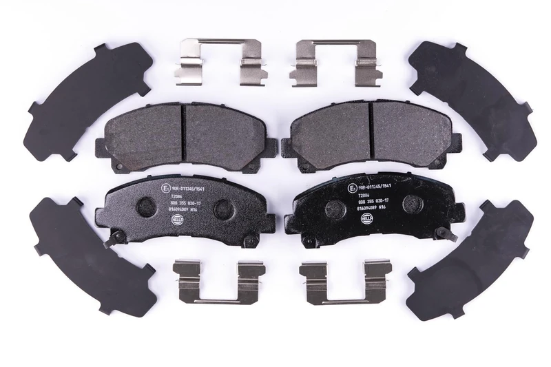 HELLA 8DB 355 020-171 Brake pad set - with acoustic wear warning - T2086 - for e.g. CHEVROLET / HOLDEN / ISUZU