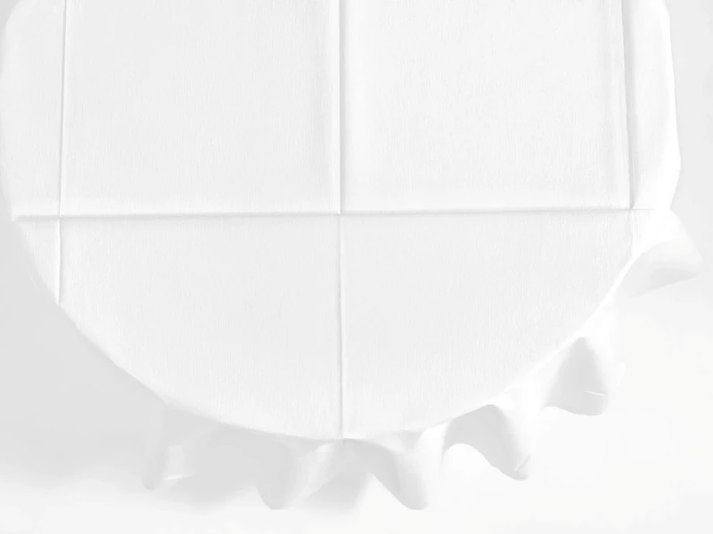 Duni 171140 Evolin Round Table Covers, 240 cm x 240 cm, White (Pack of 10)