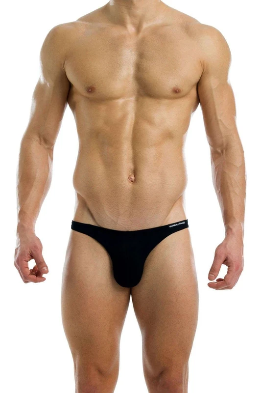 Modus Vivendi Anti-Bacterial Low Cut Brief Mens Black Underwear (M/30-32)
