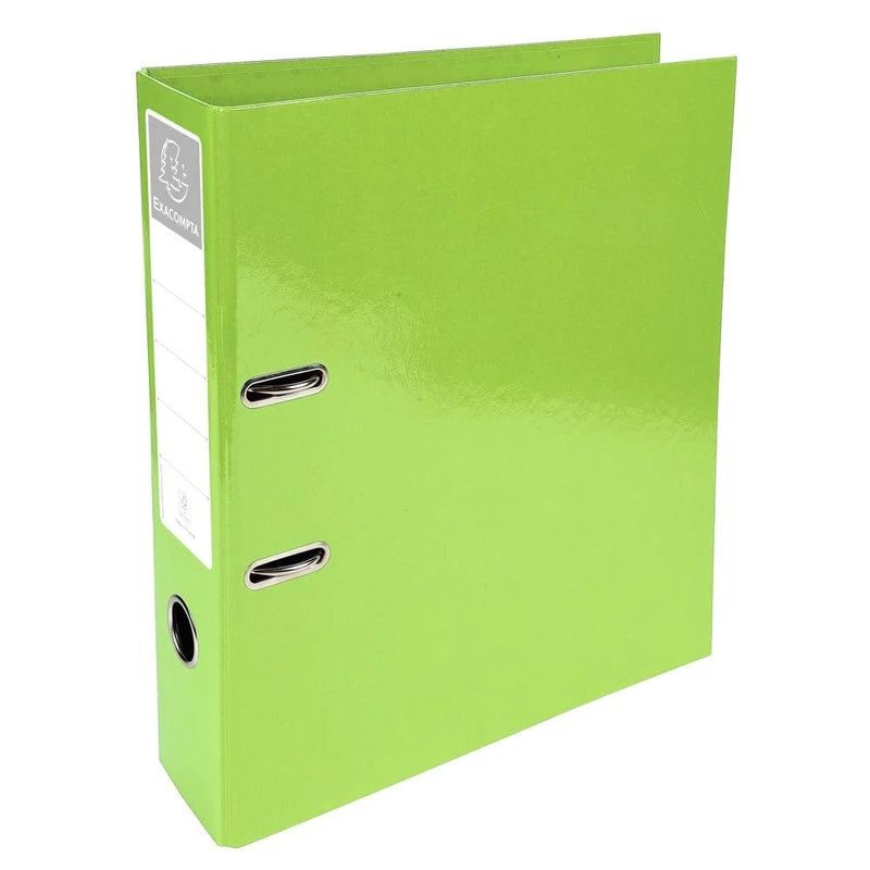 Exacompta 53623E "Iderama" 32 x 30 cm 70 mm Spine Lever Arch File - Lime Green (Pack of 10)