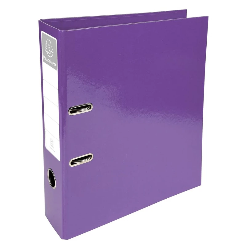 Exacompta "Iderama" 32 x 30 cm 70 mm Spine Lever Arch File - Purple (Pack of 10)
