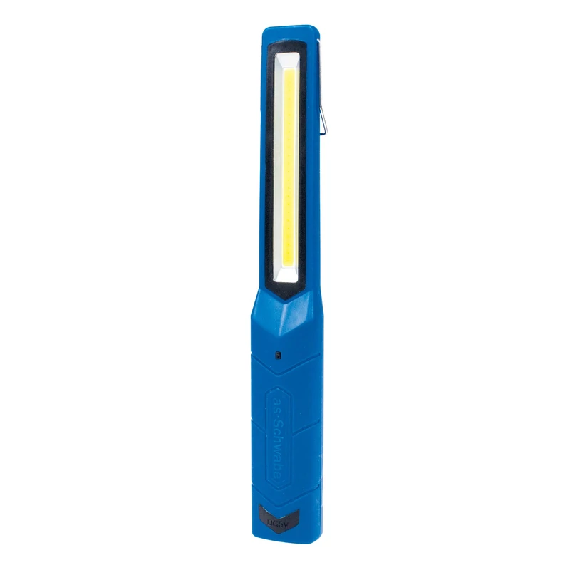 as - Schwabe 42820 Battery-Powered LED Torch 2 Watt Hand Lamp Li-Ion Battery Pack of 1 Blue