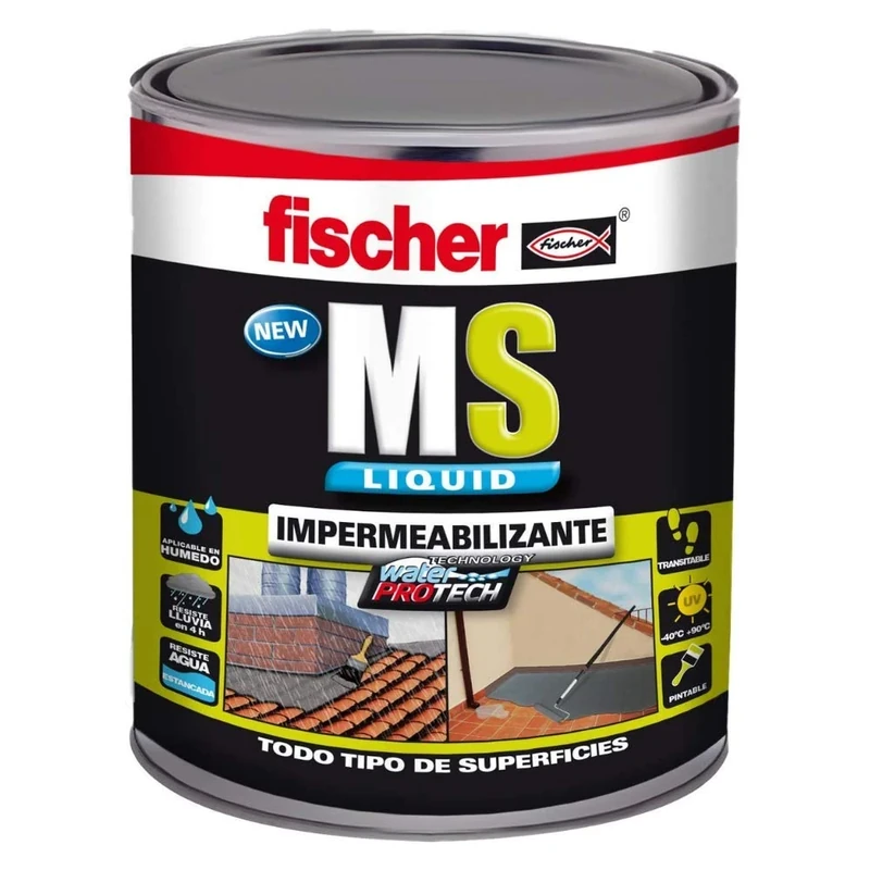 Fischer MS – Pot impermeabilizante MS LIQUIDO 4 kg Marron