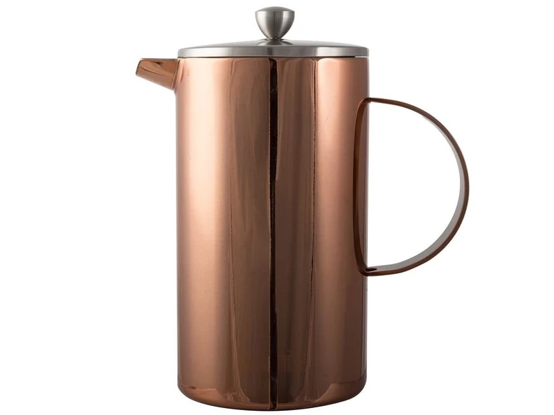 La Cafetière Classic Coffee Maker, 8-Cup Double Walled, 1L (1.75 pints), Copper Finish - Image 1