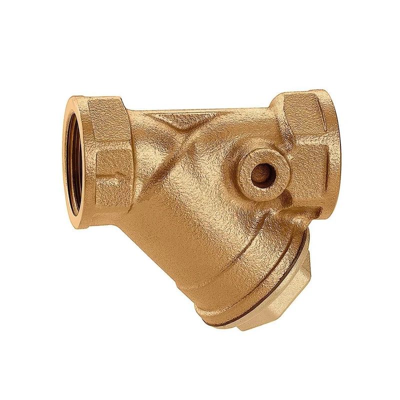 Caleffi Oblique Filter for Thermosanitary System, Chrome, One Size - Image 1
