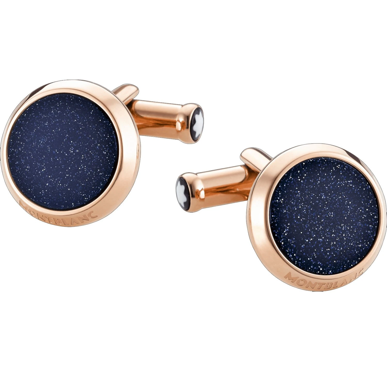 Montblanc Iconic Cufflinks MB-112908 Men's Gold Colour Stainless-Steel
