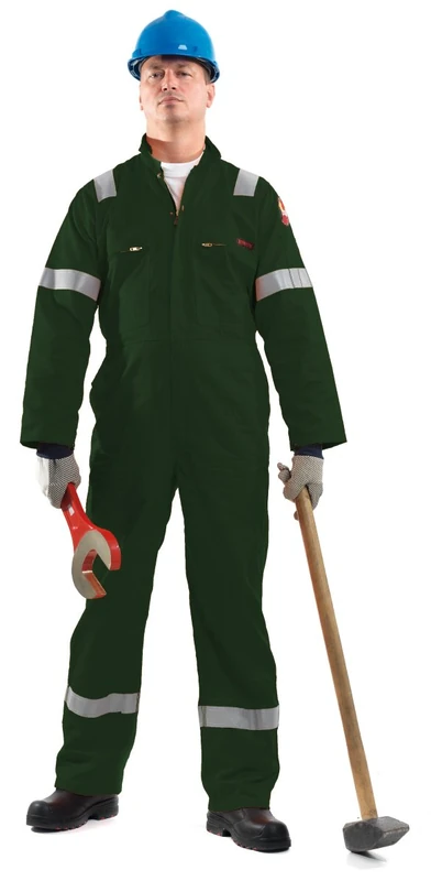 Roots Original RO18090 Flame Buster Classic Nordic Work Overalls EU Size 64 Green