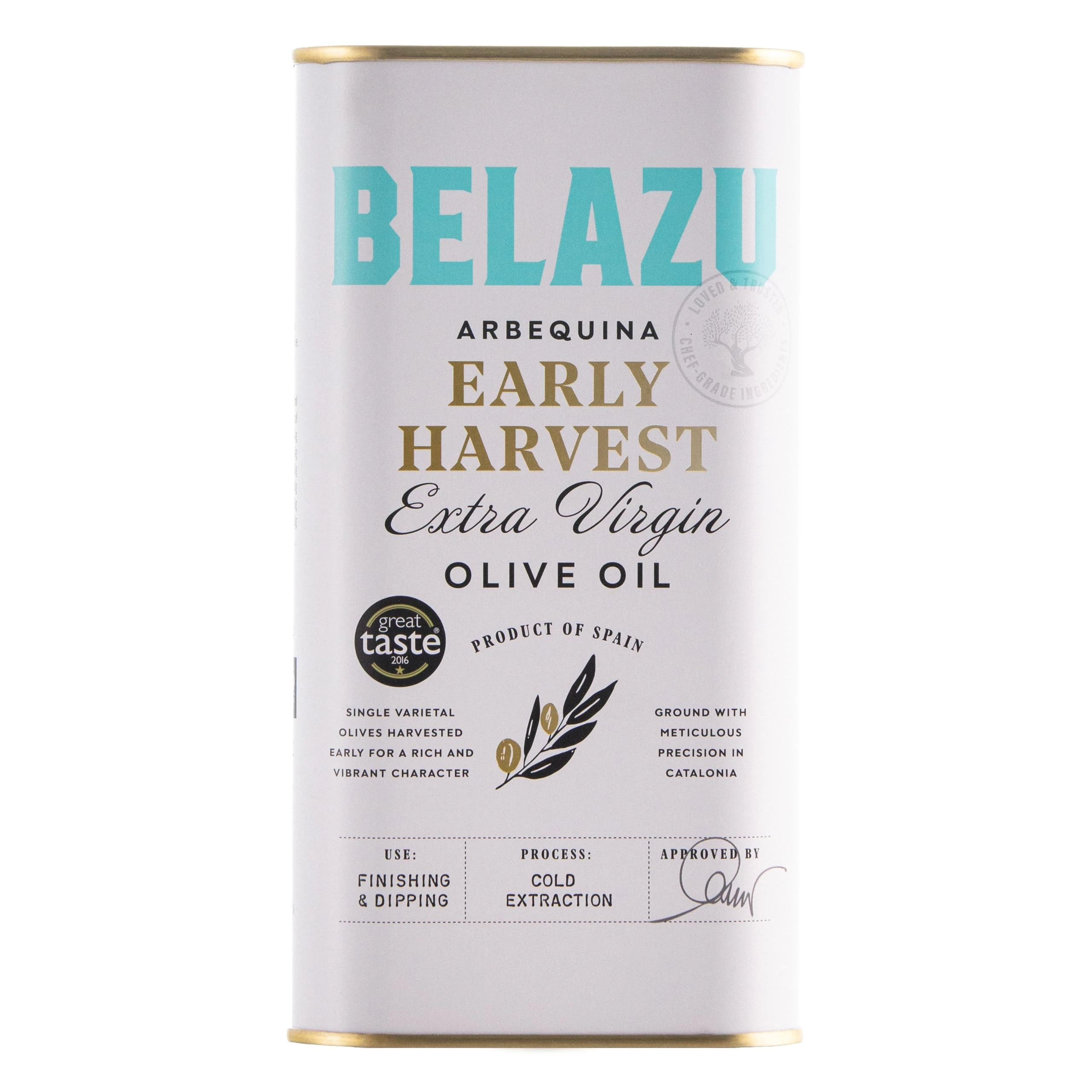 Belazu Early Harvest Olive Oil Tin, 1L, Pack of 1