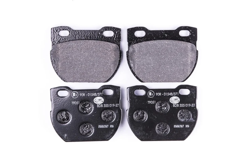 HELLA 8DB 355 019-231 Brake pad set - not prepared for wear indicator - T9051 - for e.g. LAND ROVER