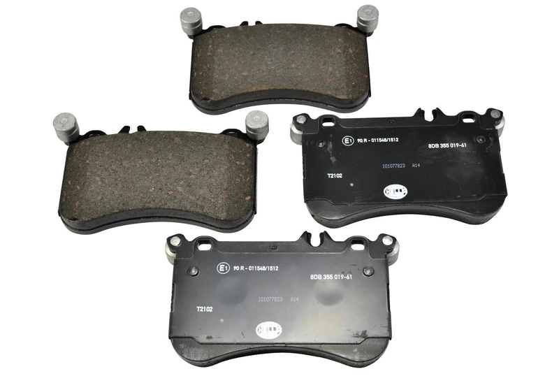 HELLA 8DB 355 019-611 Brake pad set - prepared for wear indicator - T2102 - for e.g. BRABUS / MERCEDES-BENZ