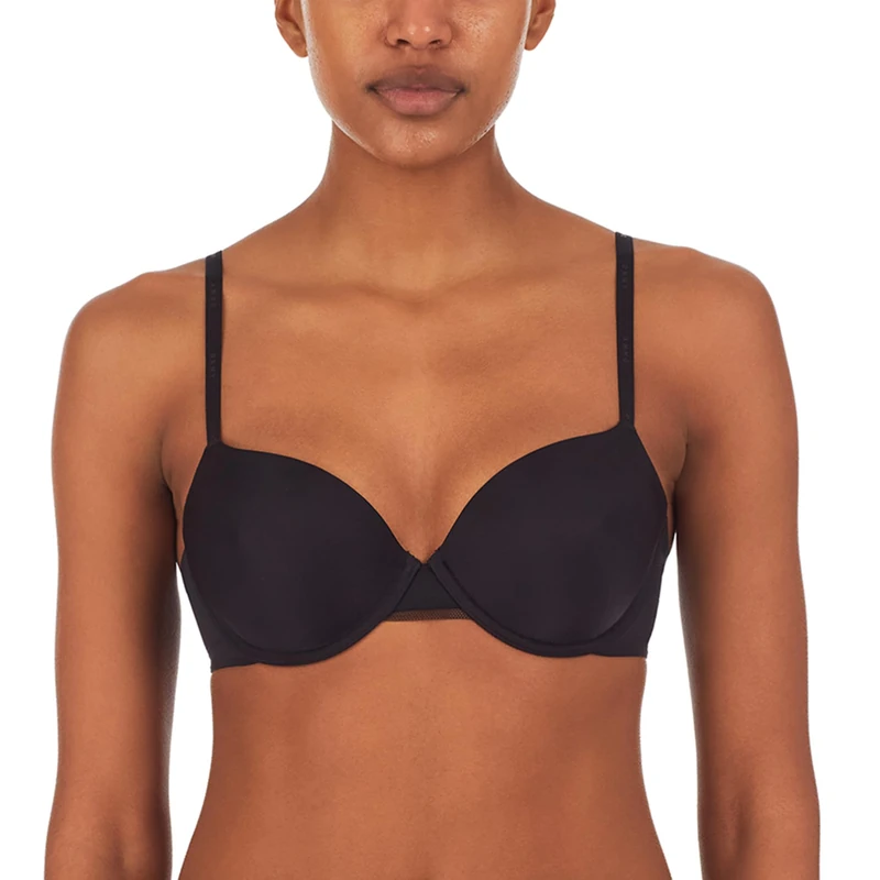 DKNY Women's Litewear T-Shirt Bra, Black, 36B
