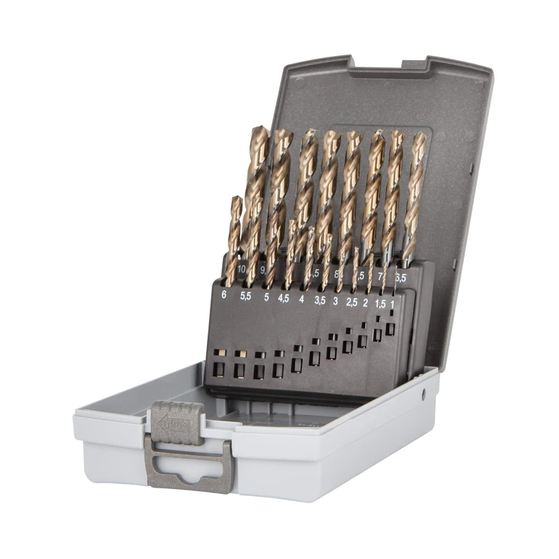 Krino 01229301 HSS-G Speed Master Grinding Bit Set for Steel - 19 Pieces