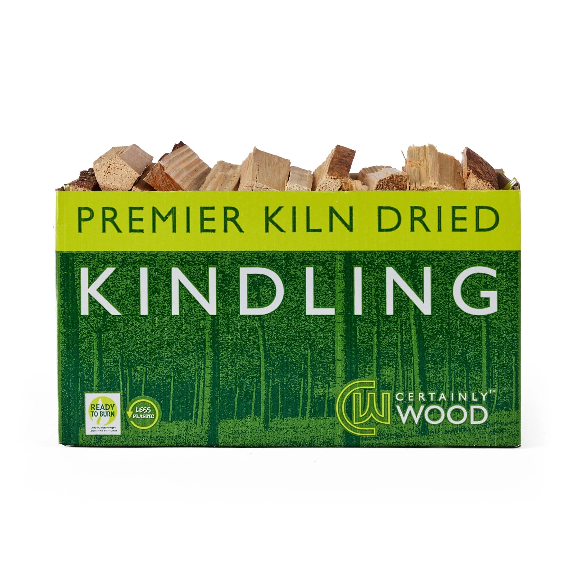 Certainly Wood Kindling - Kiln Dried Natural Firelighters for Woodburning Stove Open Fire Bbq Pizza Oven Fireplace Chimenea Barbecue Firepit - 2.5kg Firewood Sticks for Lighting Hard Log Charcoal Coal