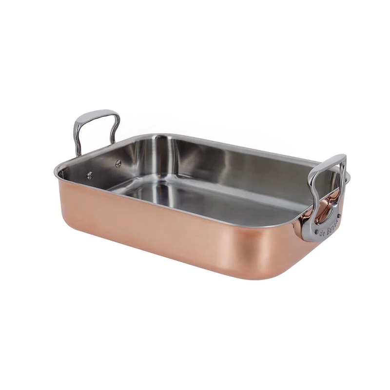De Buyer 6427.35 Copper Roasting Dish 41 x 27 x 13.35 cm