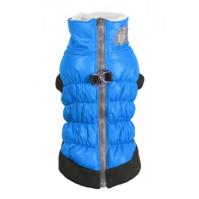 Hip Doggie Crown HD 5SCBL Puffer Vest Coat, L, Blue